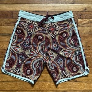 Vissla. Sized 30. Floral pattern color.